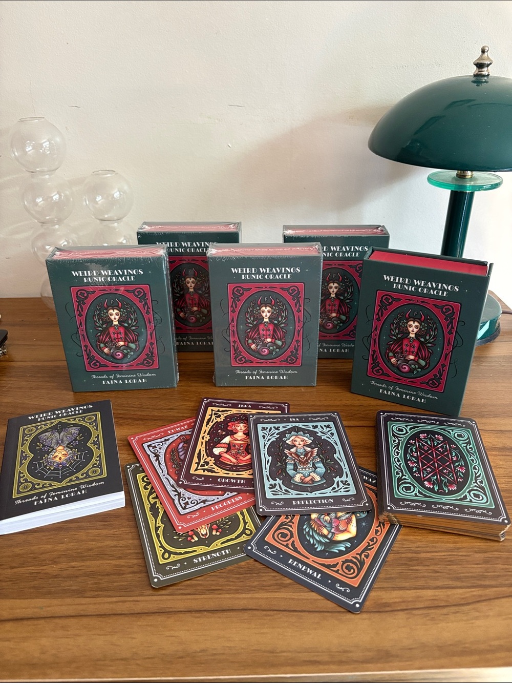 Weird Weavings Runic Oracle: Threads of Feminine Wisdom Boxed Card Set